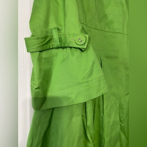 SELE Pleated Button Jacket Green Women’s Size Small - Picture 4 of 4
